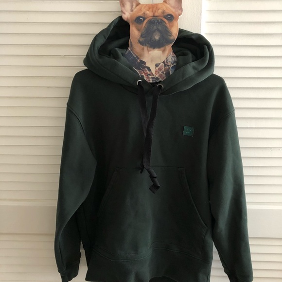 acne studios ferris face oversized cotton hoodie